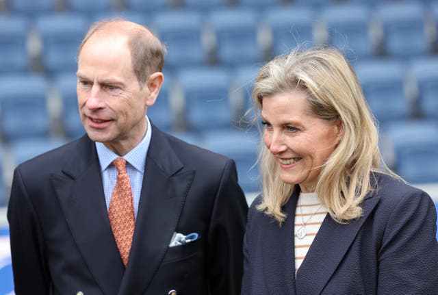 <p>Prince Edward, Duke of Edinburgh and Sophie, Duchess of Edinburgh</p>