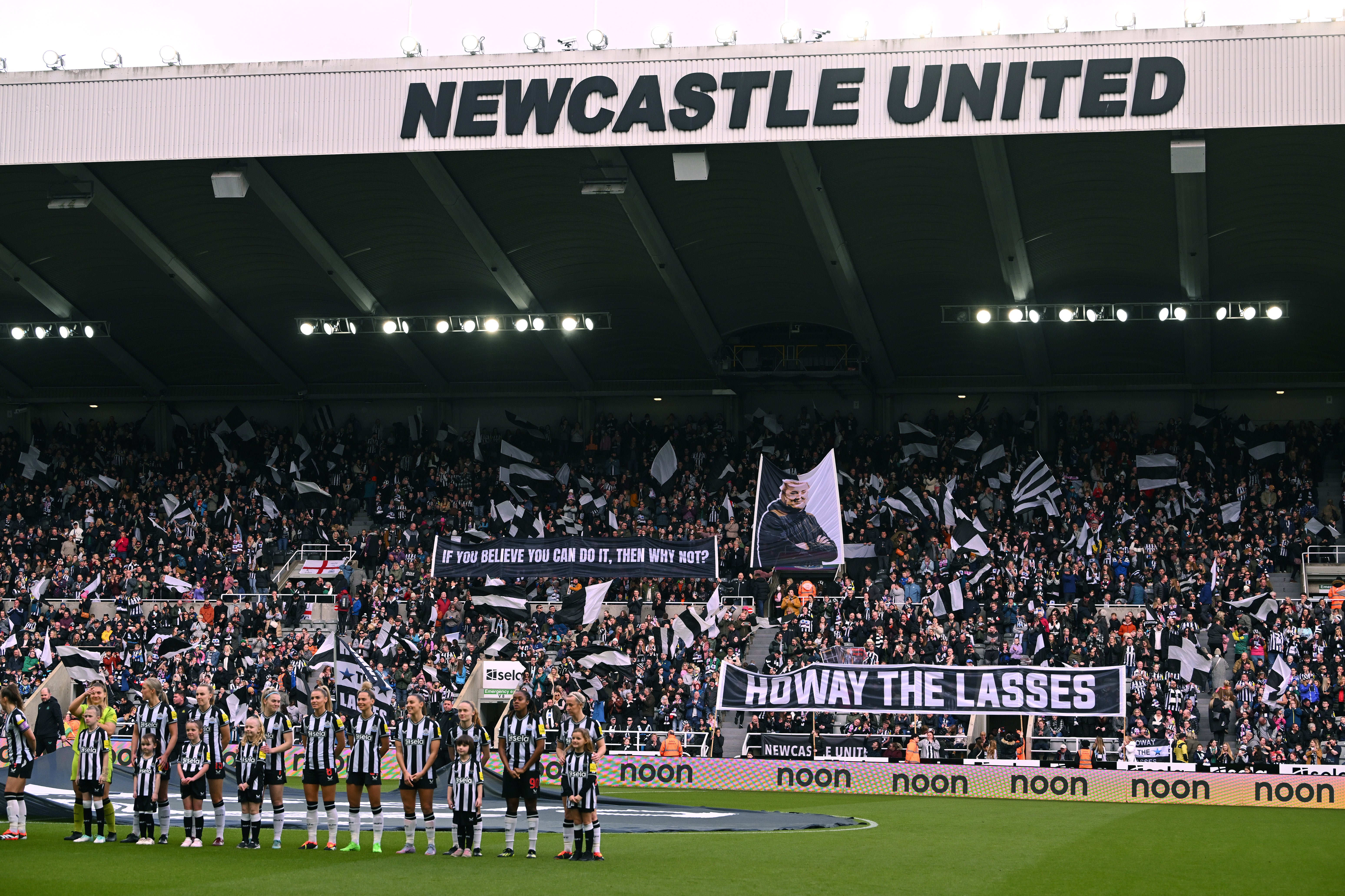 Newcastle Women have played in front of 20,000 fans at St James’ Park