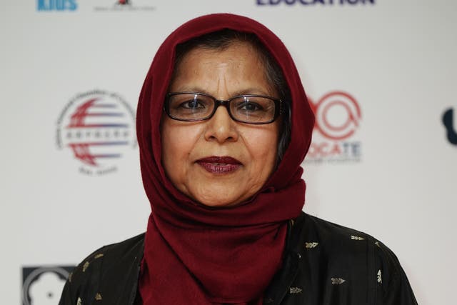 Bombs ‘more horrific than Hiroshima’ have been dropped on Gaza, Baroness Uddin said as she insisted protest marches will continue until the ‘slaughter stops’ (Aaron Chown/PA)