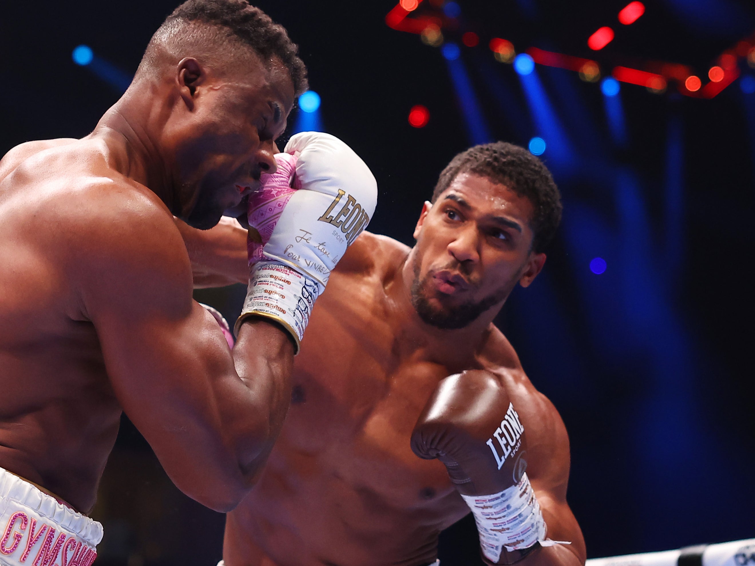 Joshua scored three knockdowns and sealed a second-round KO