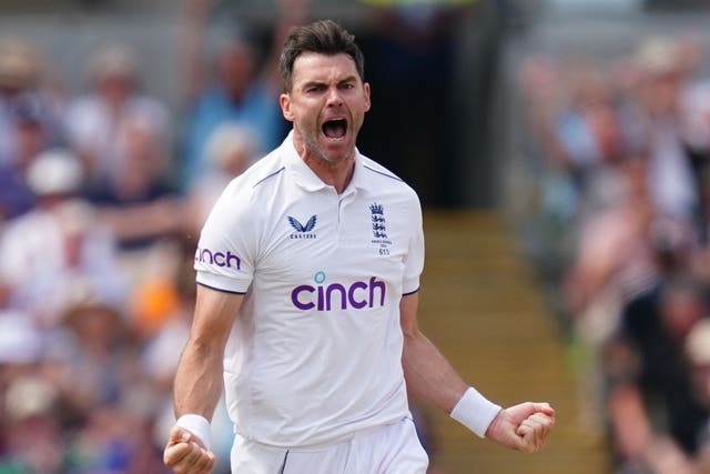 James Anderson has joined Test cricket’s 700 wickets club (David Davies/PA)