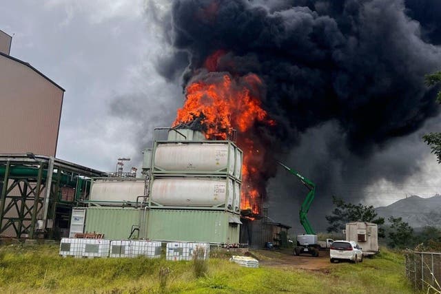 Hawaii Power Plant Fire