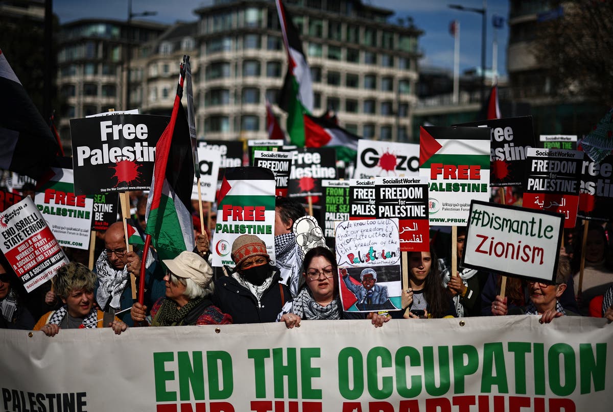 Jewish leader claims pro-Palestinian marches designed to &lsquo;intimidate&rsquo; Jews
