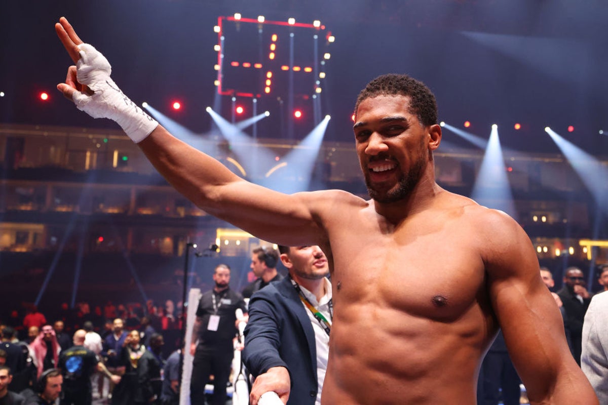 Anthony Joshua claims to be ‘heavyweight champion of the world’ after knocking out Francis Ngannou