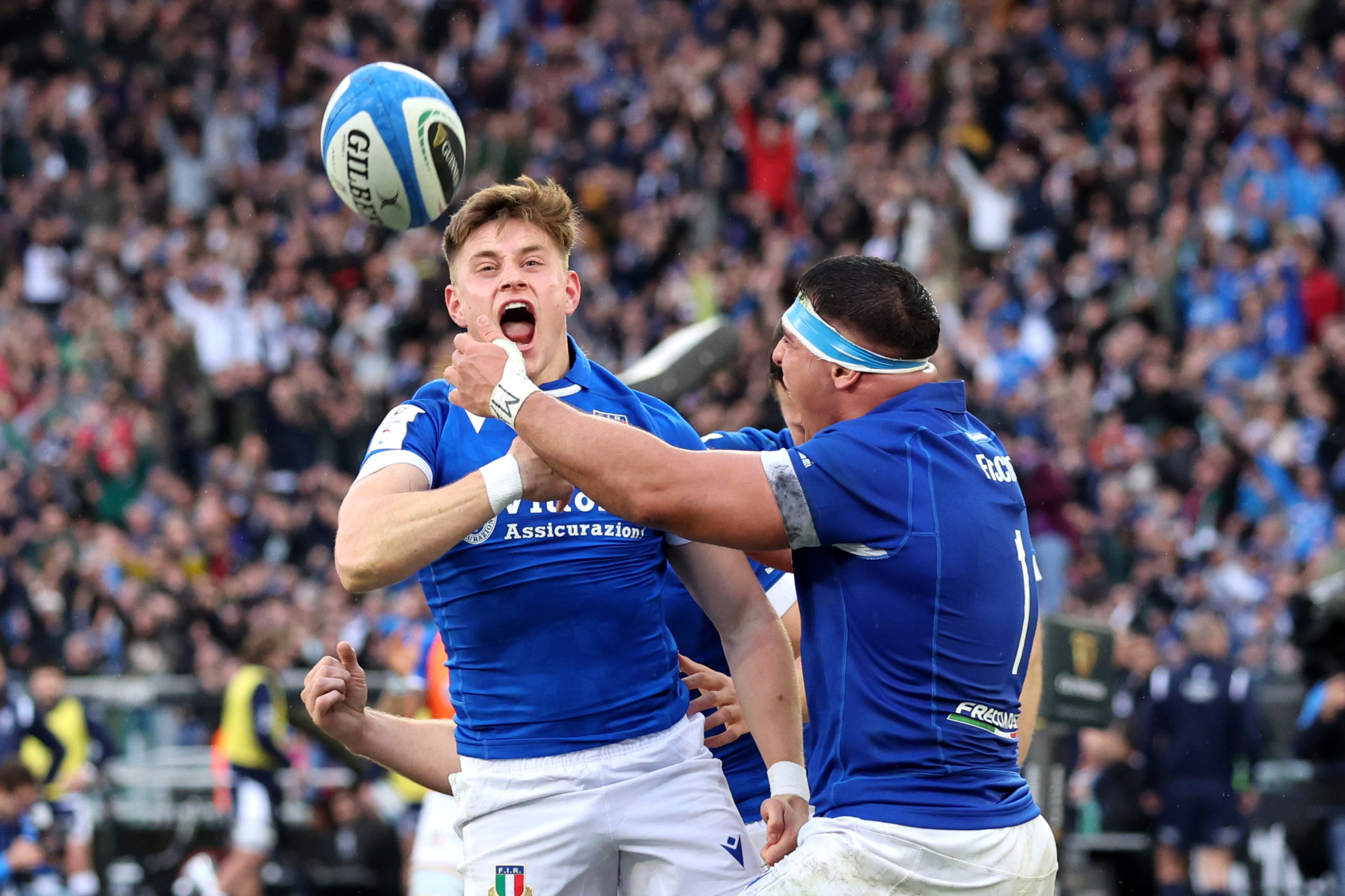 Italy pulled off a huge shock to beat Scotland in Rome