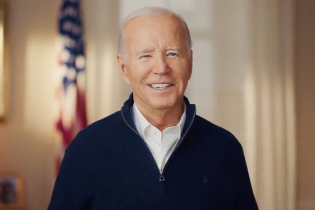 <p>Joe Biden took on a jokey, relaxed tone in his new advertisement aimed at young voters</p>