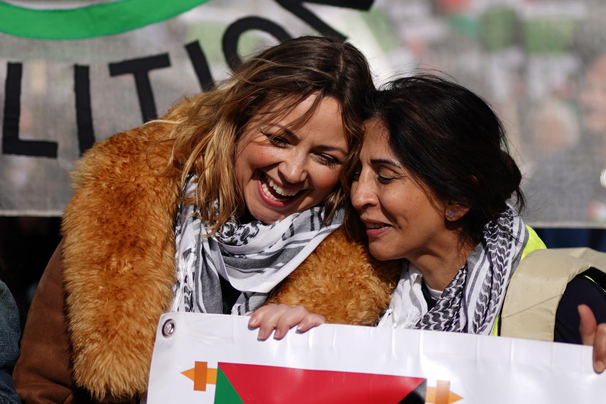 Charlotte Church takes part in a pro-Palestine march in central London (Jordan Pettitt/PA)