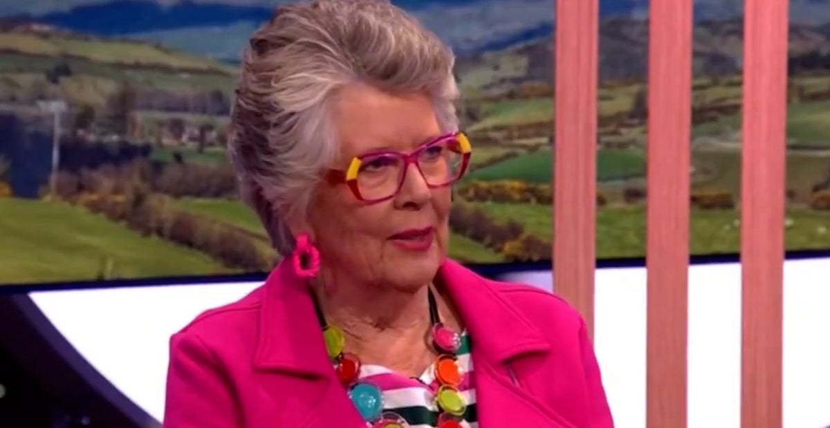 Watch: Bake Off’s Prue Leith swears during The One Show interview while discussing husband