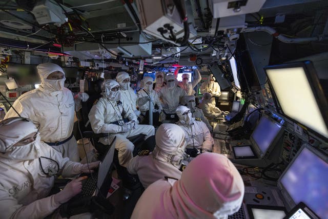 The Operations room of HMS Richmond (LPhot Chris Sellars/MoD/Crown Copyright/PA)