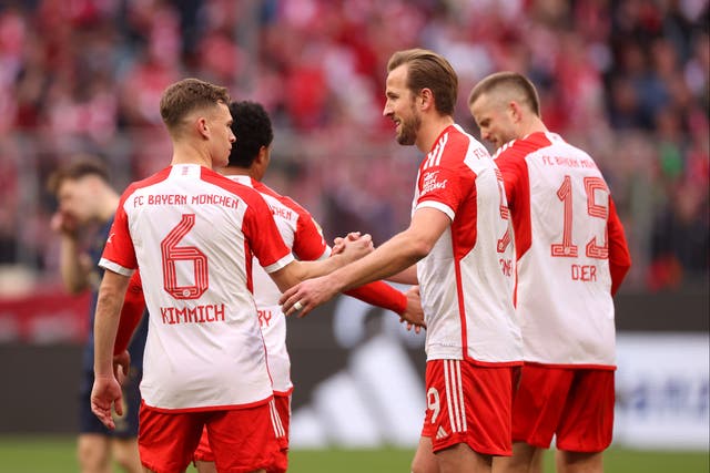 <p>Harry Kane helped fire Bayern Munich to victory Mainz </p>
