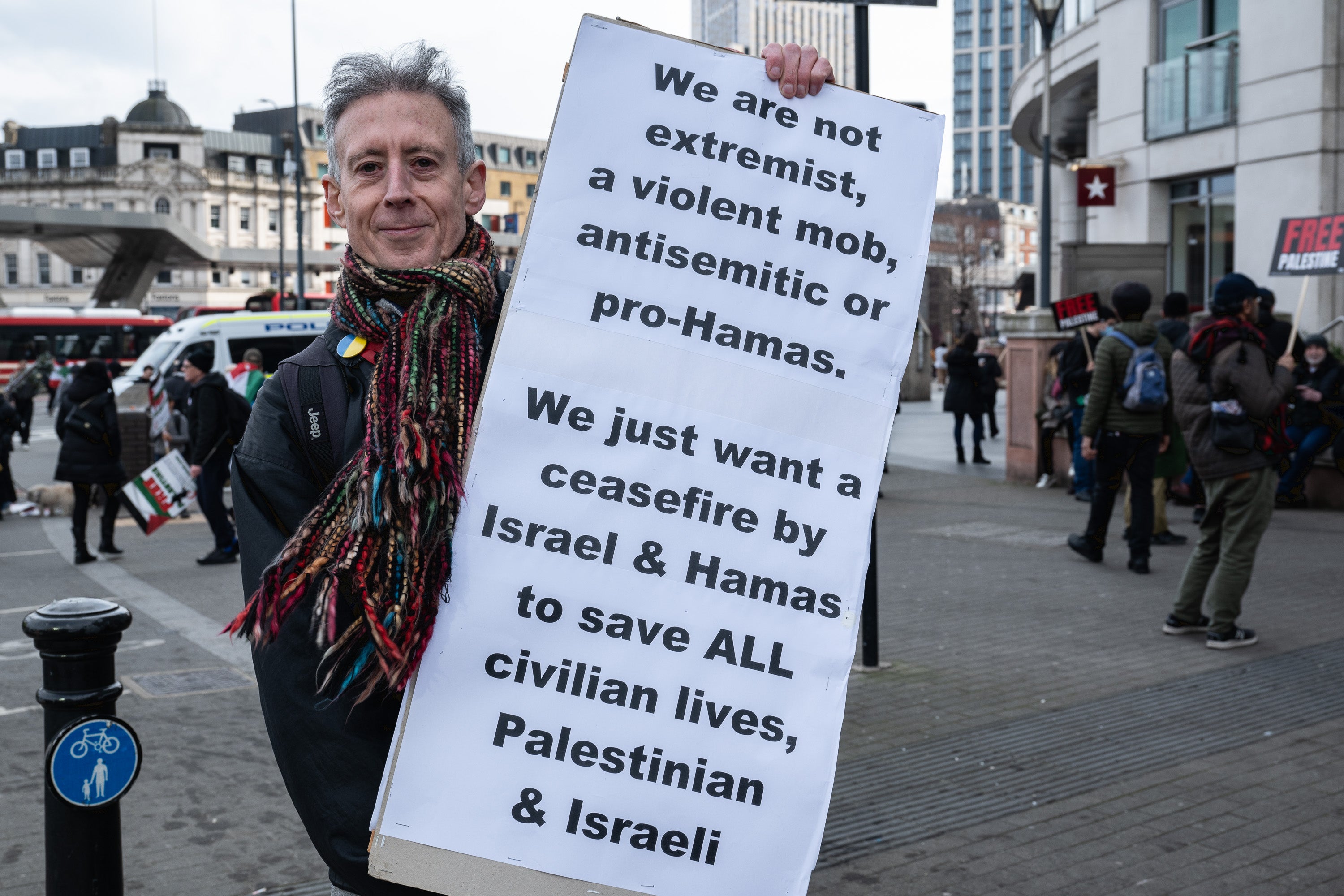 Campaigner Peter Tatchell defends his presence at Saturday’s march after Rishi Sunak suggested the events were targeted by extremists