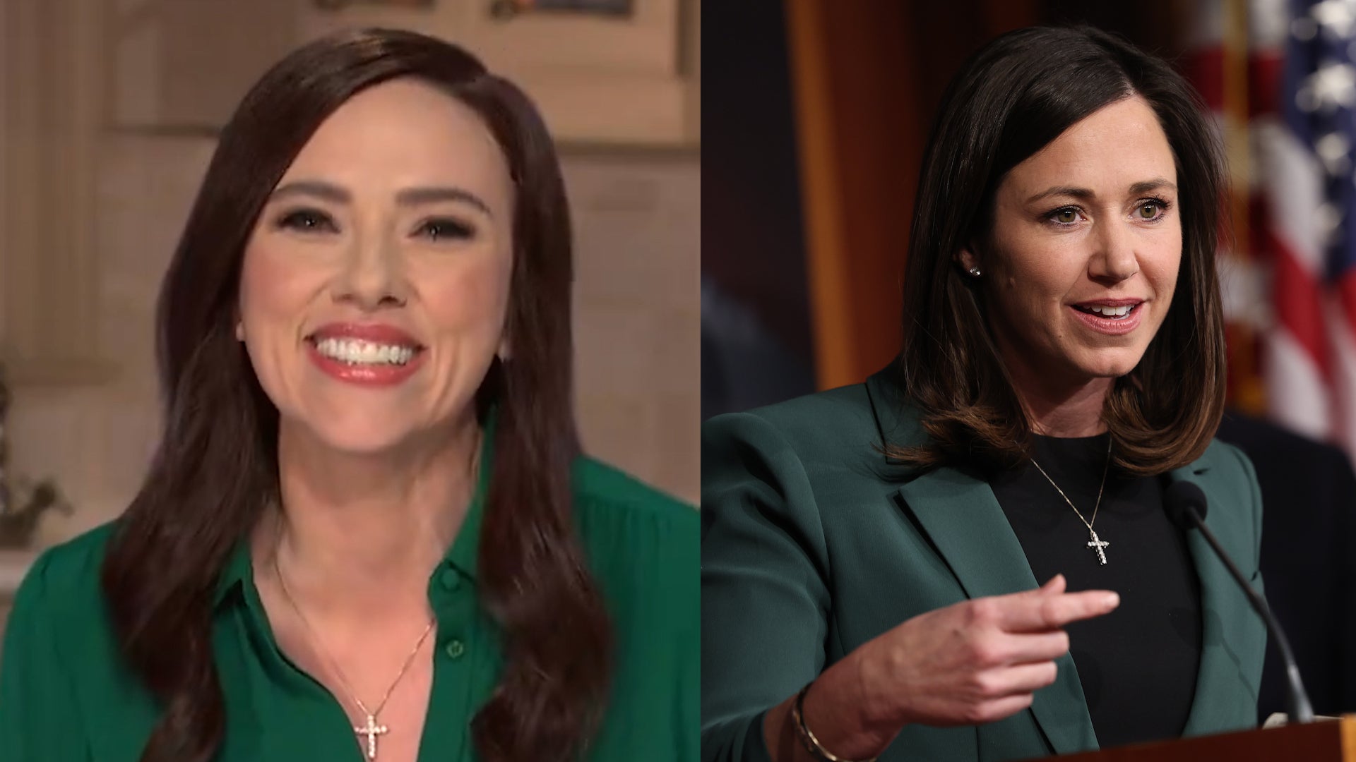 <p>Scarlett Johan mocks Katie Britt’s weird State of the Union rebuttal</p>