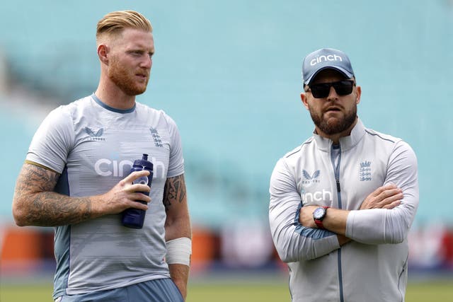 England have lost seven of their last 12 Tests under Ben Stokes, left, and Brendon McCullum (Steven Paston/PA)
