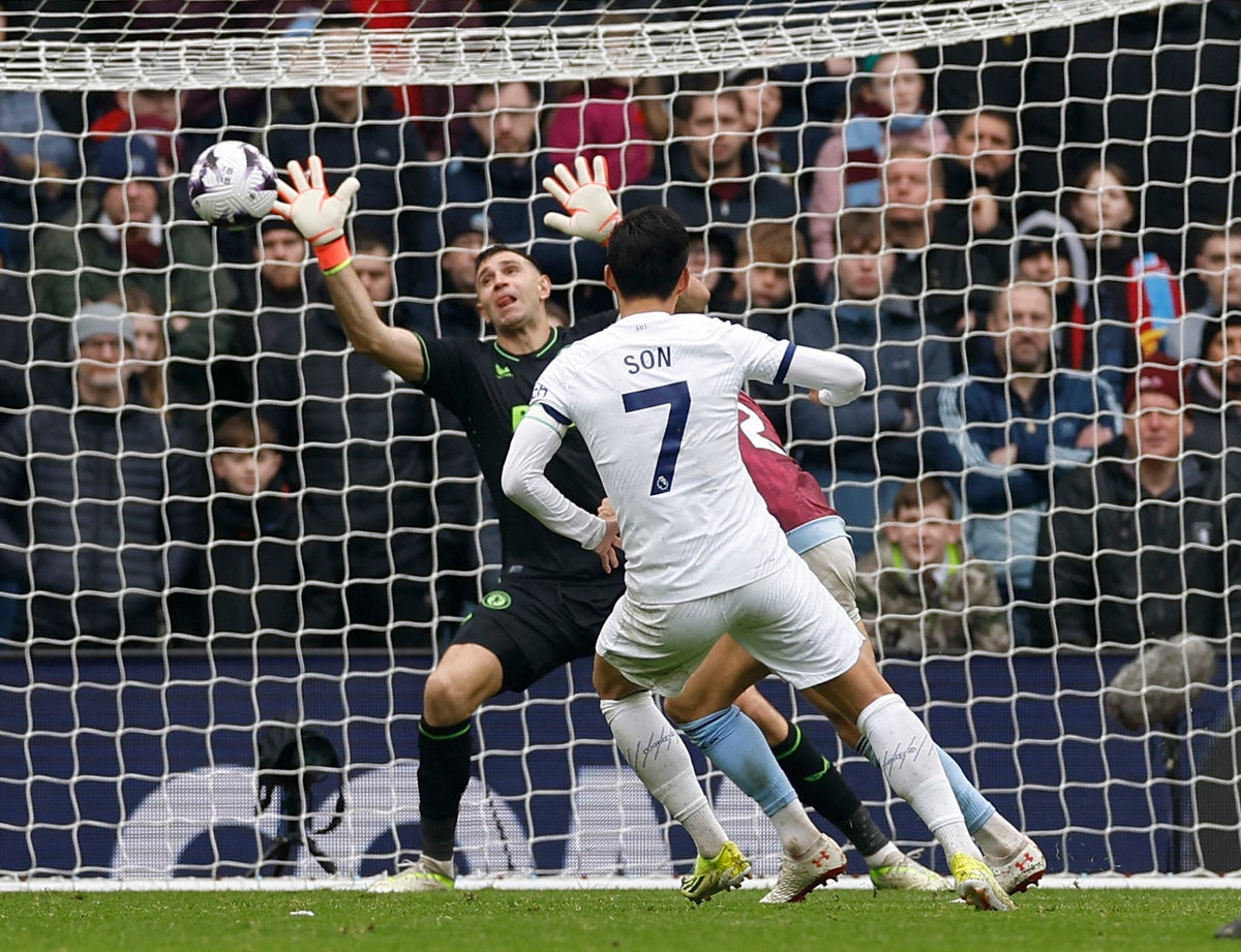 Aston Villa vs Tottenham LIVE: Premier League latest updates as Son and Werner score after McGinn red card