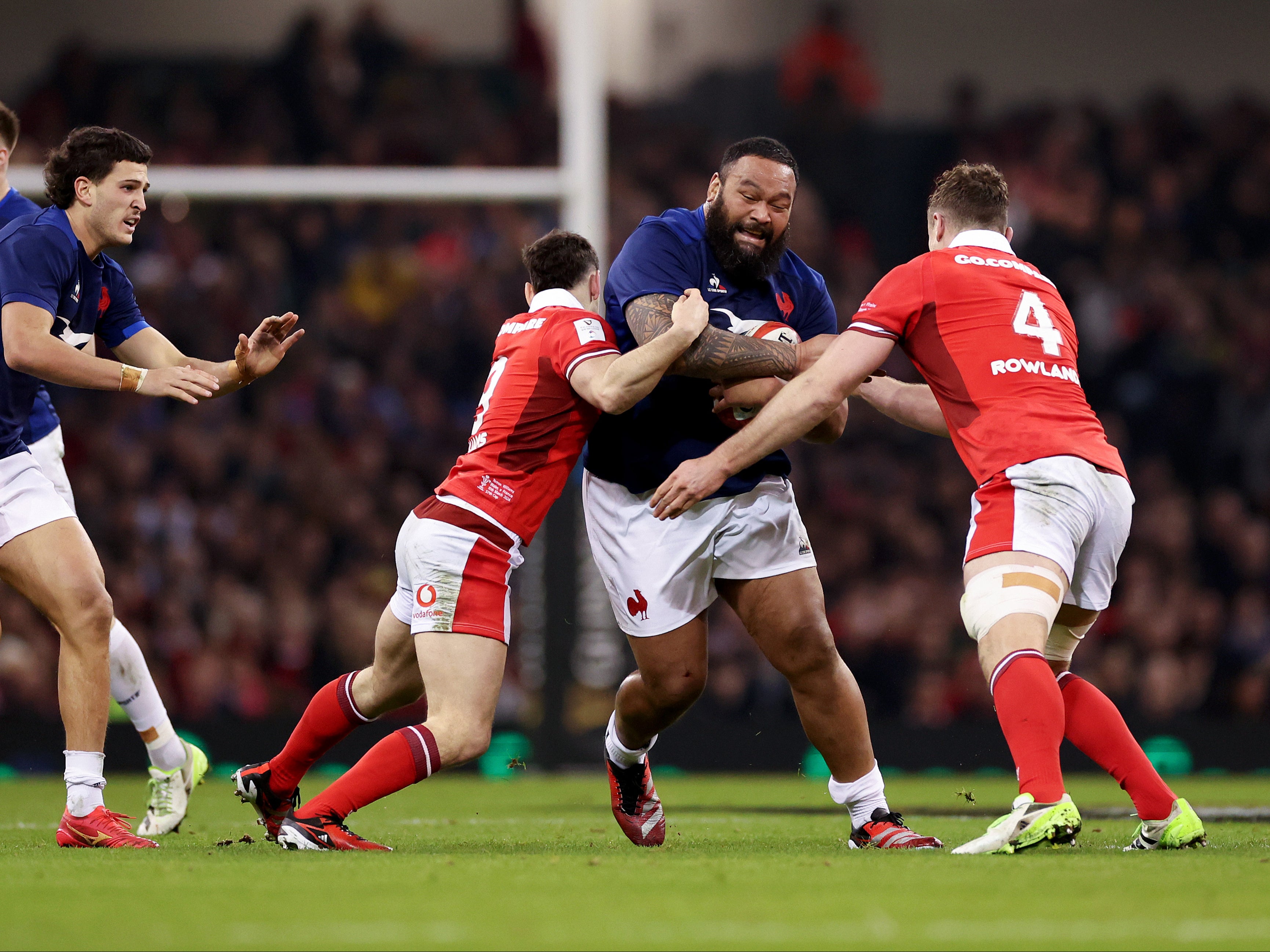 France’s forward megafauna did the damage to quell a spirited Wales