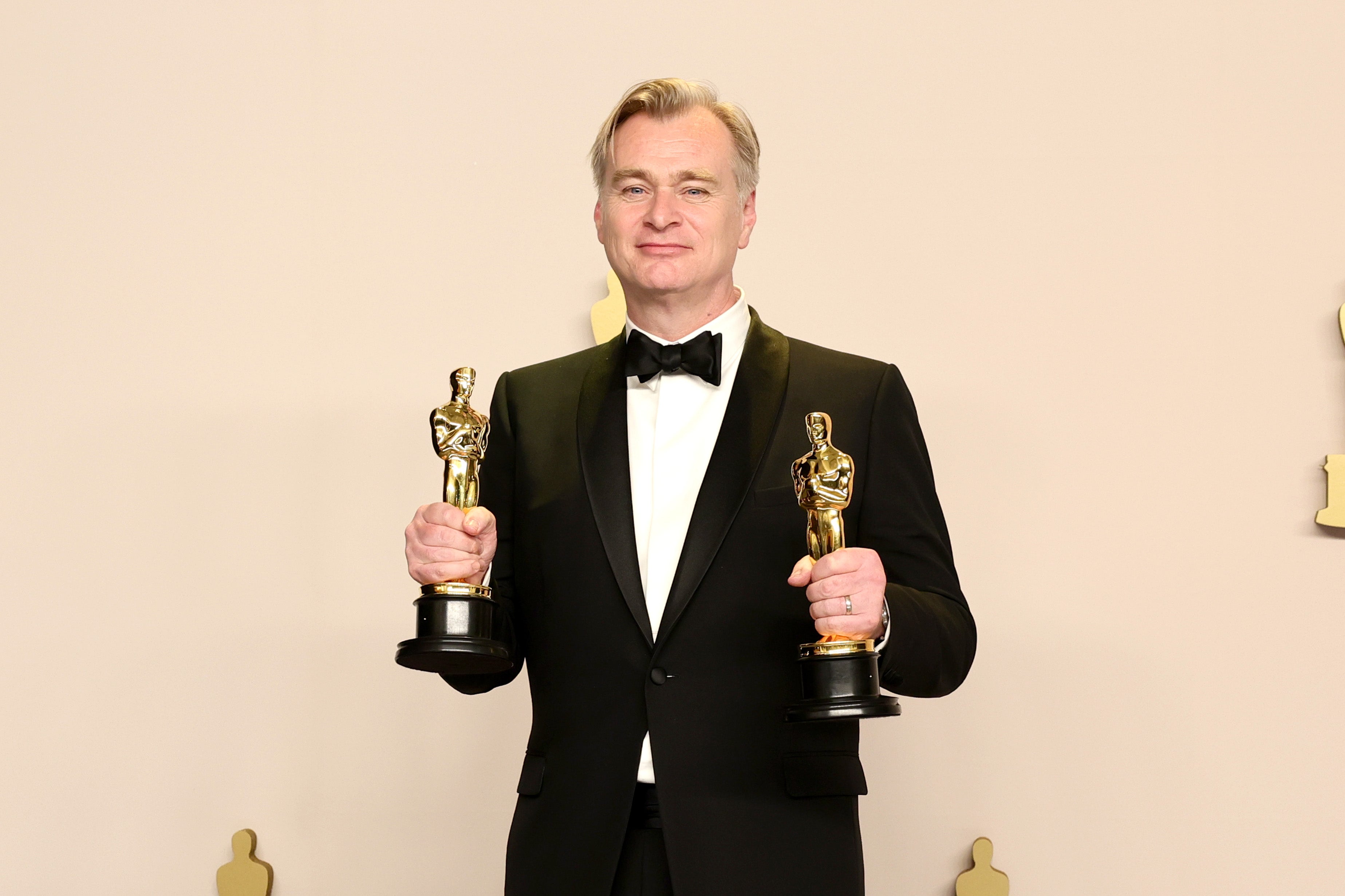 Christopher Nolan, winner of the Best Directing award and the Best Picture award