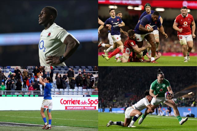 <p>Maro Itoje, Georges-Henri Colombe, James Lowe and Ange Capuozzo all make our Six Nations team of the week</p>