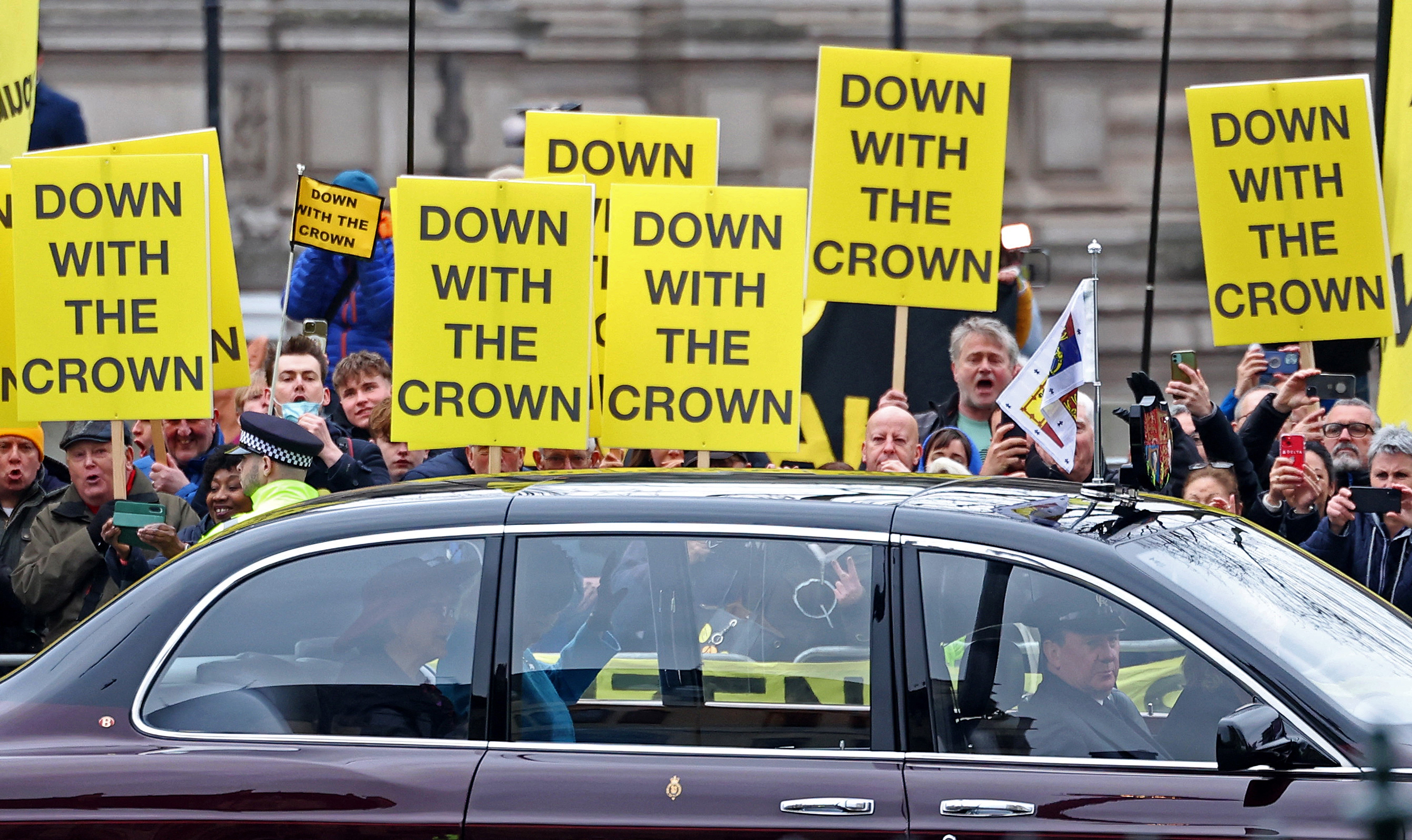 Republic have held several demonstrations in front of members of the royal family.