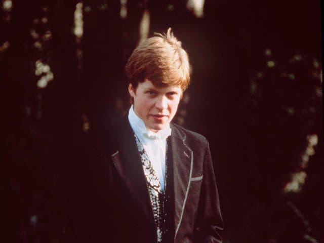 <p>Charles Spencer as a teenager at Eton, the school he attended after his traumatic experiences as a boarder at Maidwell Hall between the ages of eight and 13</p>