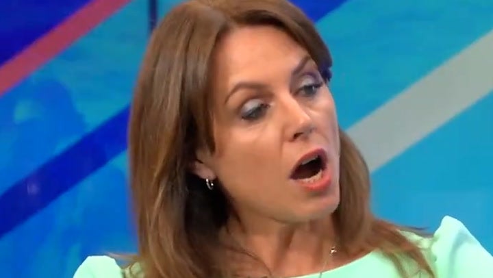 <p>Just Stop Oil campaigner clashes with GB News hosts over plans to disrupt summer flights.</p>