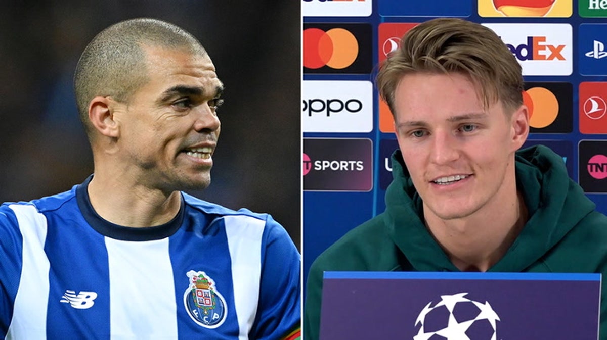 Arsenal captian Odegaard praises Porto defender Pepe for career longevity: ‘Respect to him’