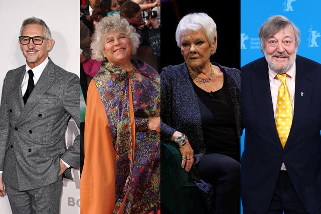 <p>Gary Lineker, Miriam Margolyes, Dame Judi Dench and Stephen Fry will be at the 2024 Hay Festival</p>