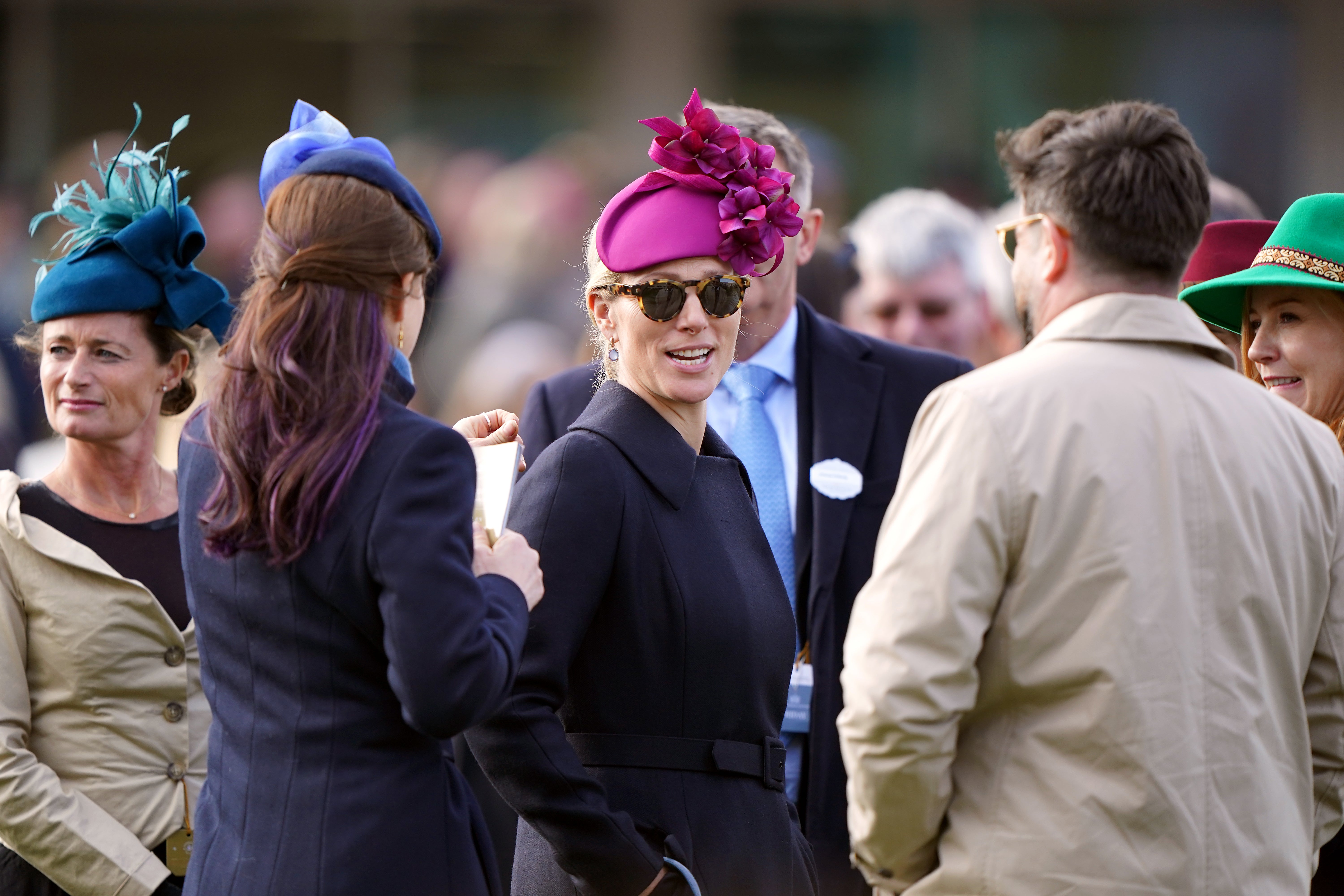 Race-day style: Zara Tindall often opts for an eye-catching headpiece – but that’s not essential