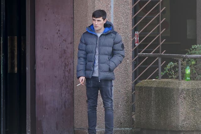 <p>Joseph Nee outside Liverpool Crown Court where he was fined £60 for possessing cannabis</p>