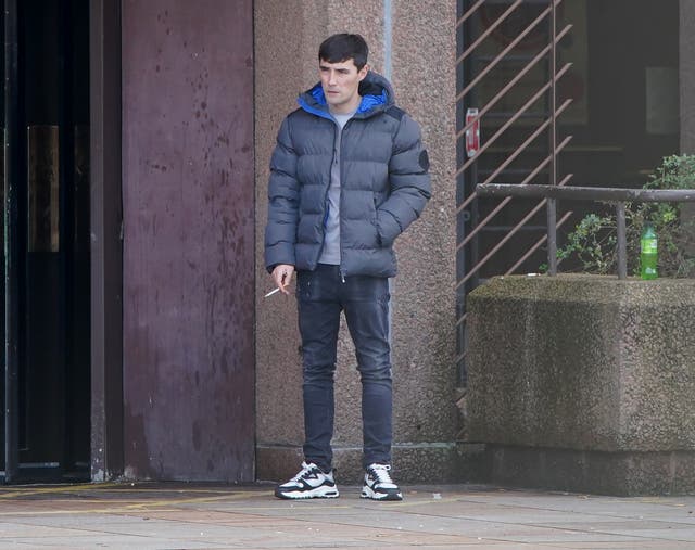 <p>Joseph Nee outside Liverpool Crown Court where he was fined £60 for possessing cannabis</p>