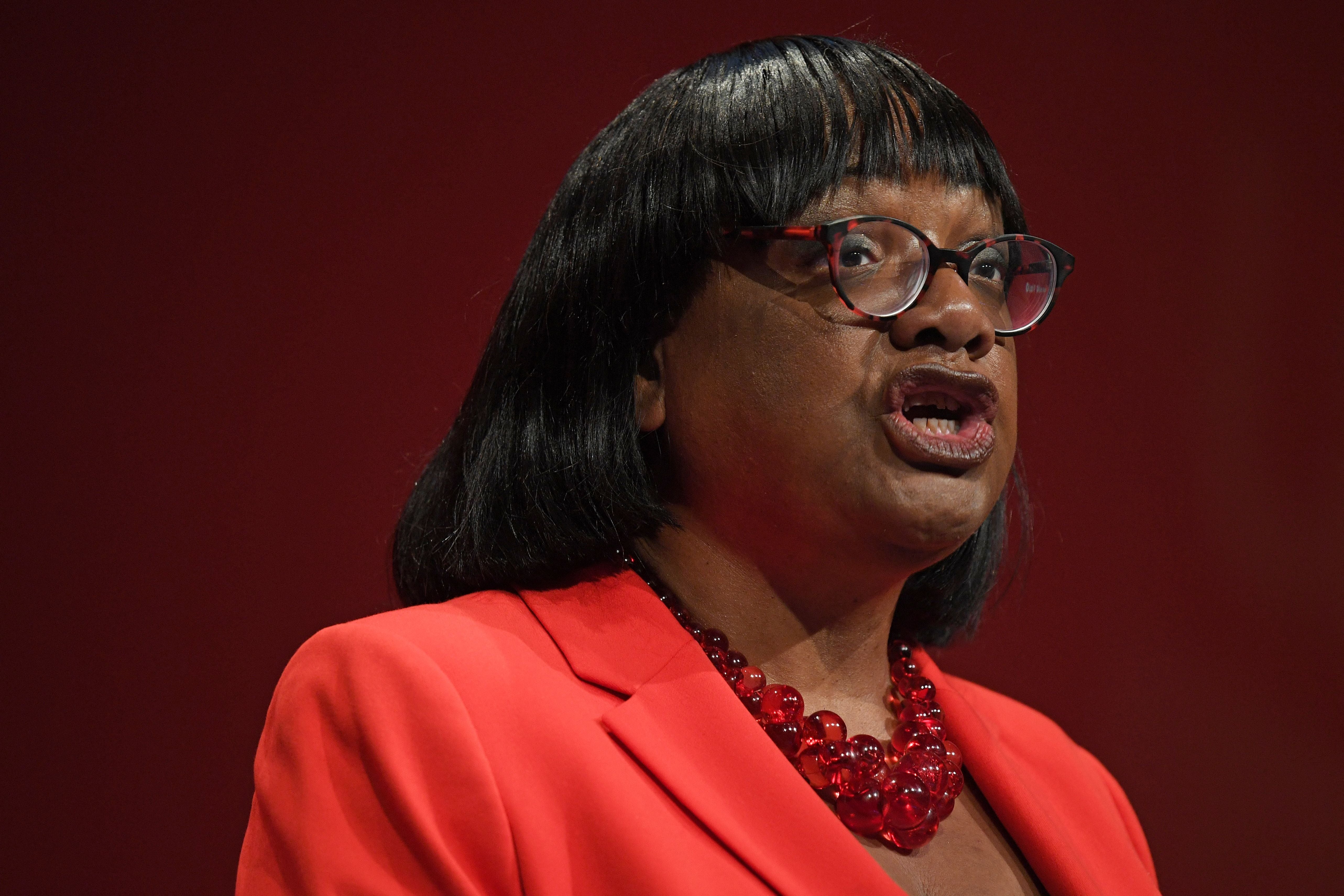 Diane Abbott said Mr Hester’s comments were ‘frightening’ and has reported him to the police