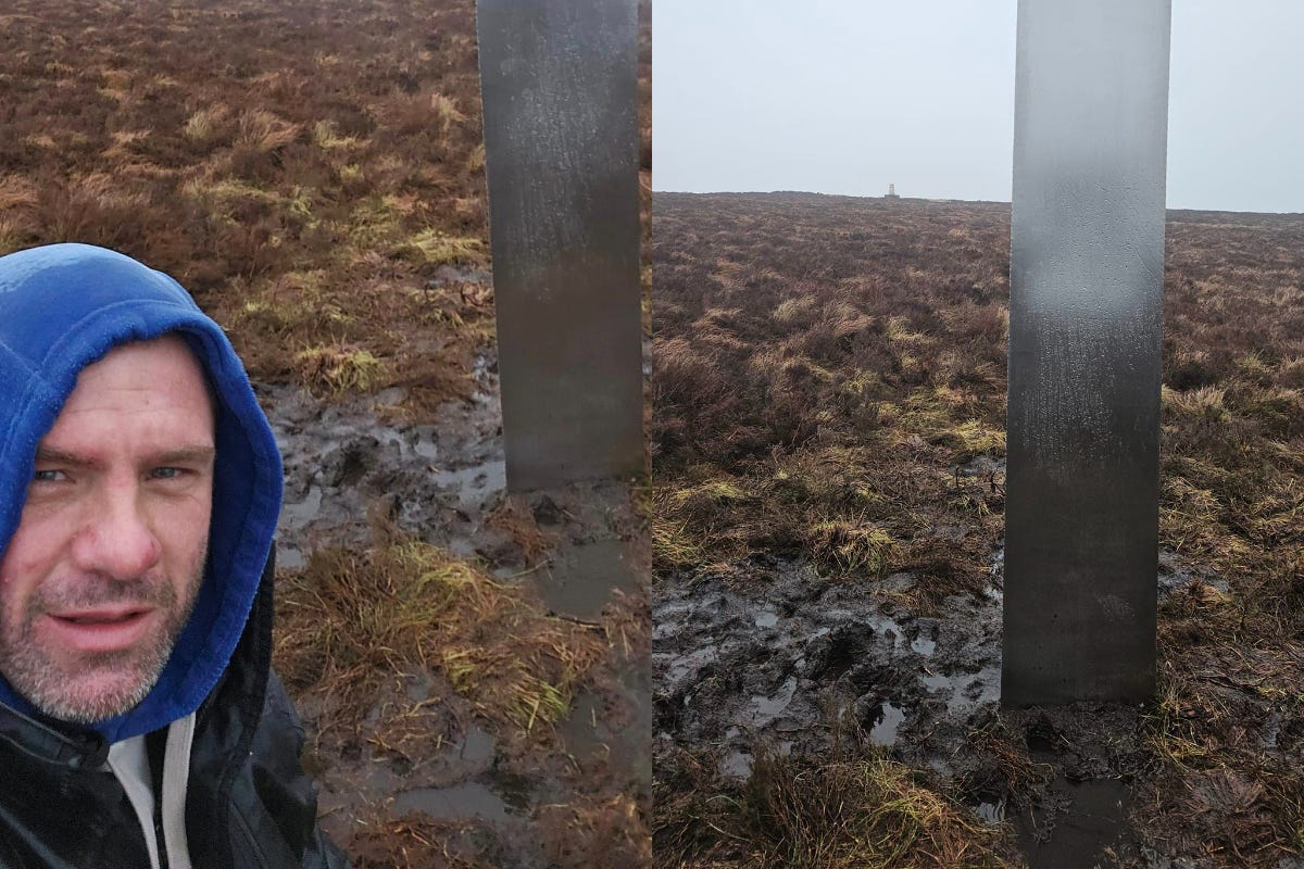 Huge mystery monolith is mistaken for UFO after appearing on Welsh hill