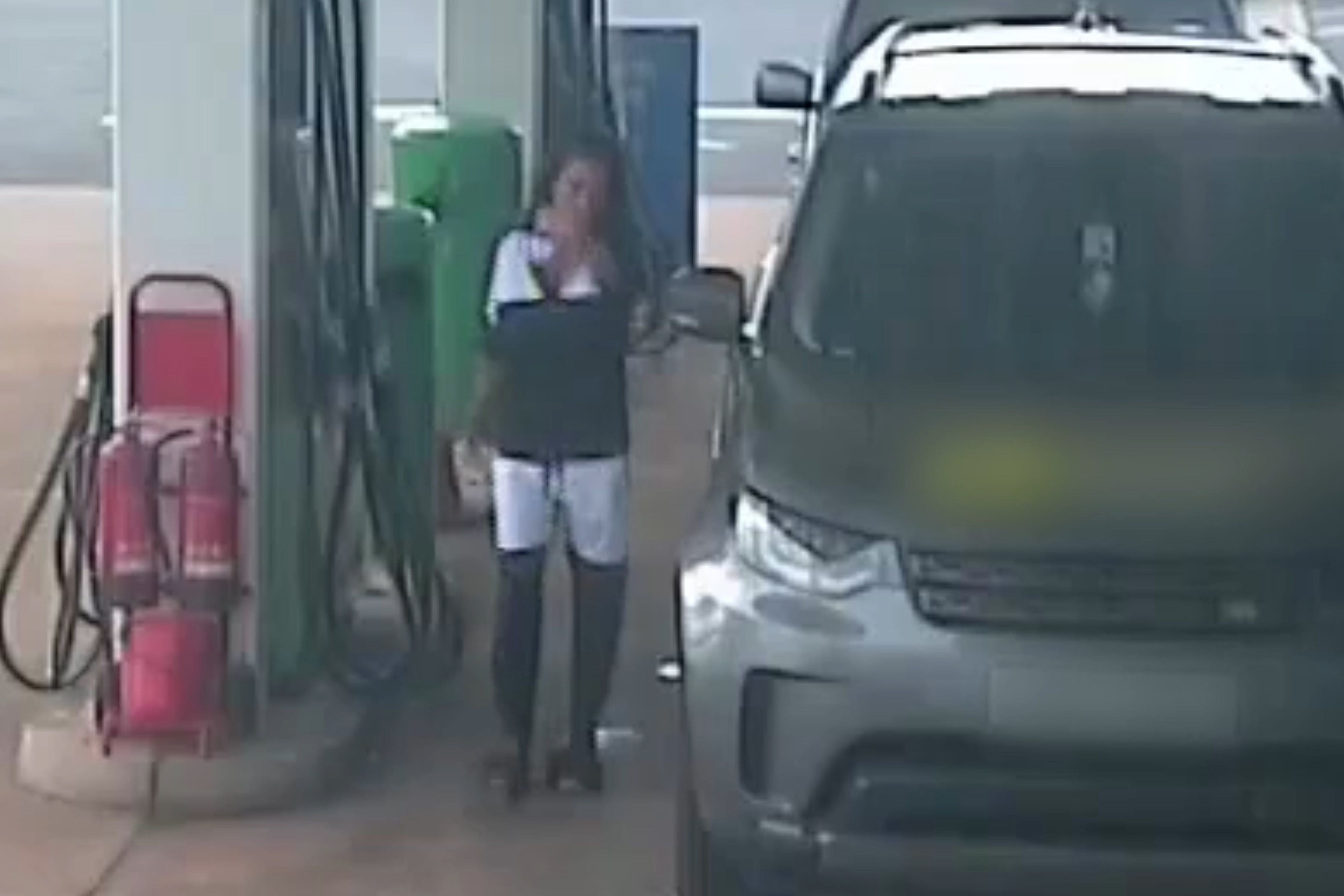 Katie Price caught at a petrol station driving without a licence