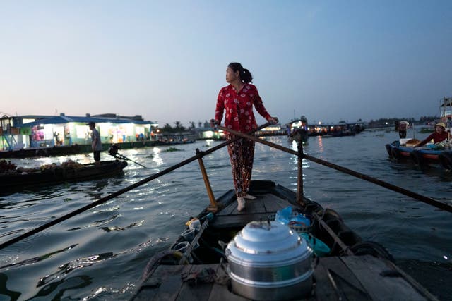 APTOPIX Climate Vietnam Mekong Migration