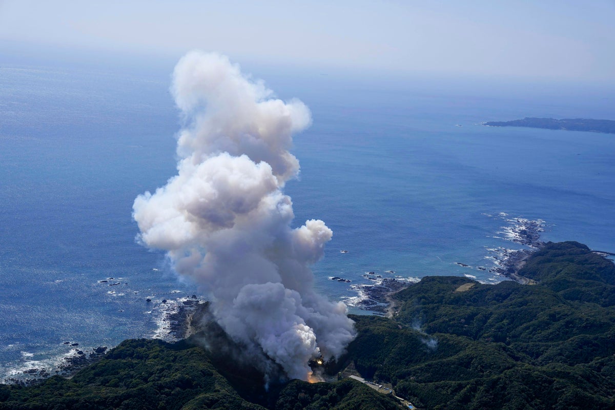 Japanese rocket explodes into dramatic fireball just seconds after liftoff