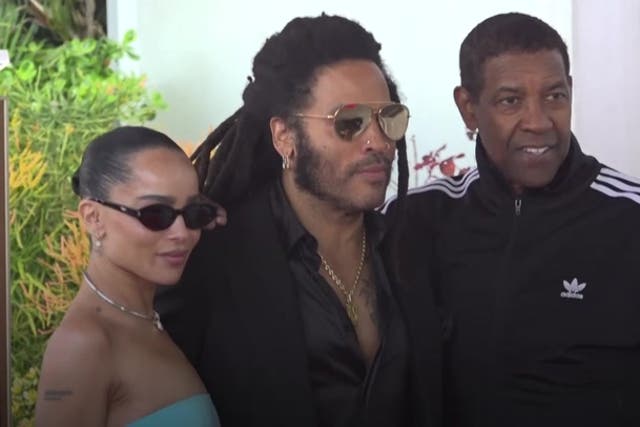 <p>Lenny Kravitz joined by daughter Zoe as he receives star on Hollywood Walk of Fame.</p>