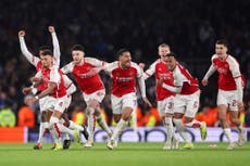 Arsenal’蝉 route to Champions League Final after quarter-final draw