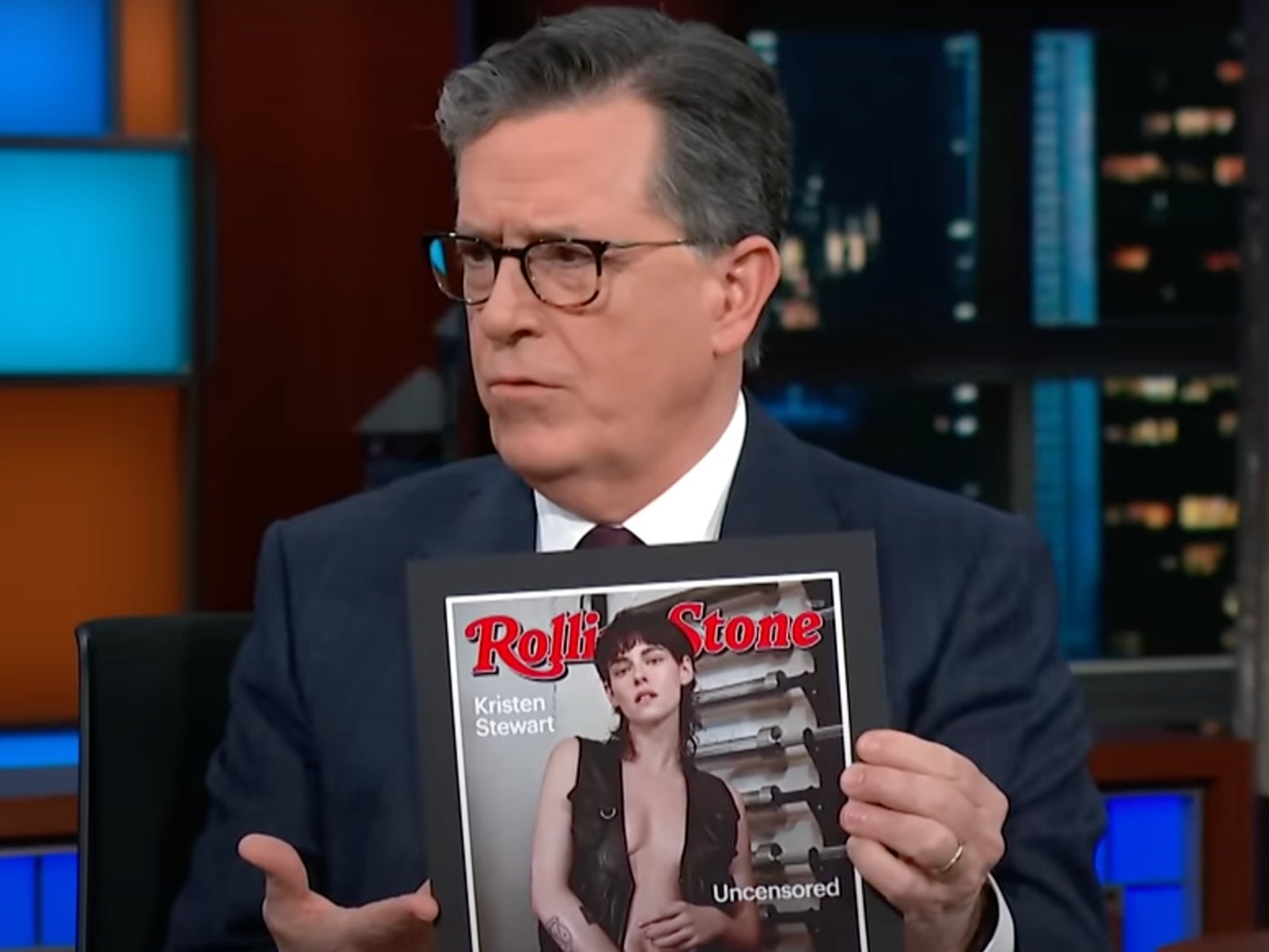 Stephen Colbert defied CBS’ demands about Kristen Stewart magazine cover