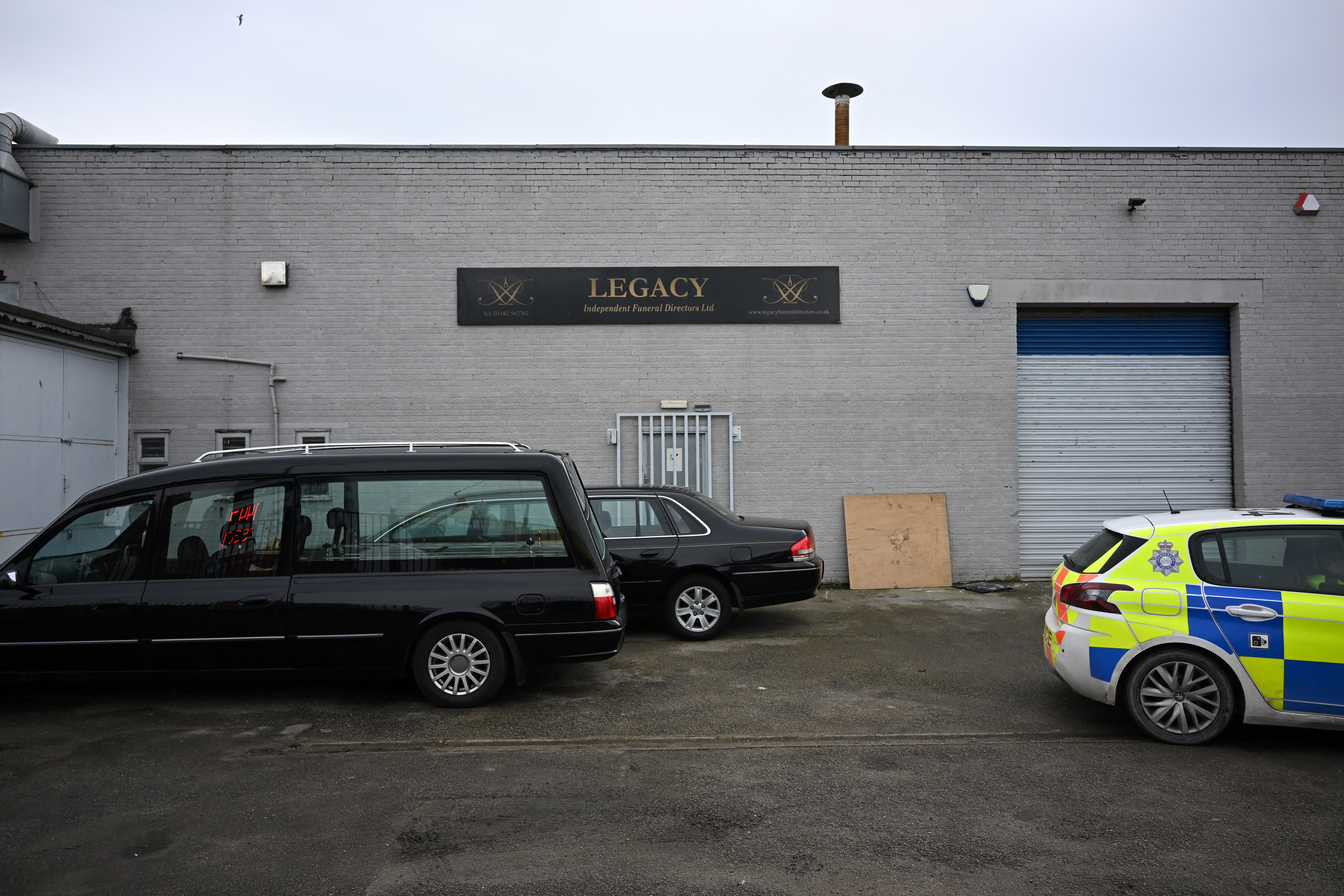 Some 35 bodies and “suspected human ashes” were removed from one of the company’s three branches in Yorkshire