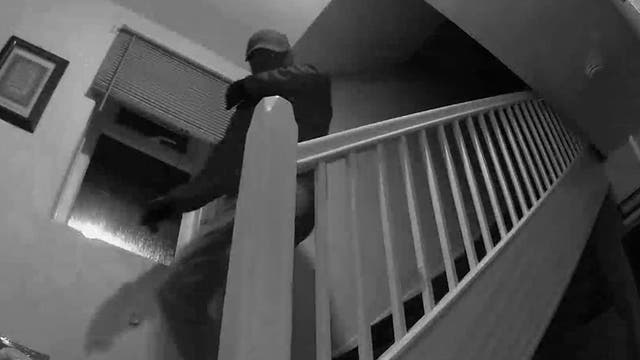 <p>Family on holiday watch burglars ransack home on nanny cam</p>