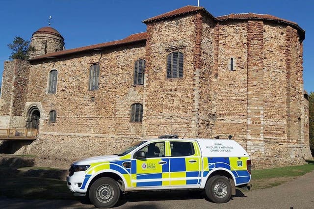 A heritage crime officer at work (Essex Police/PA)