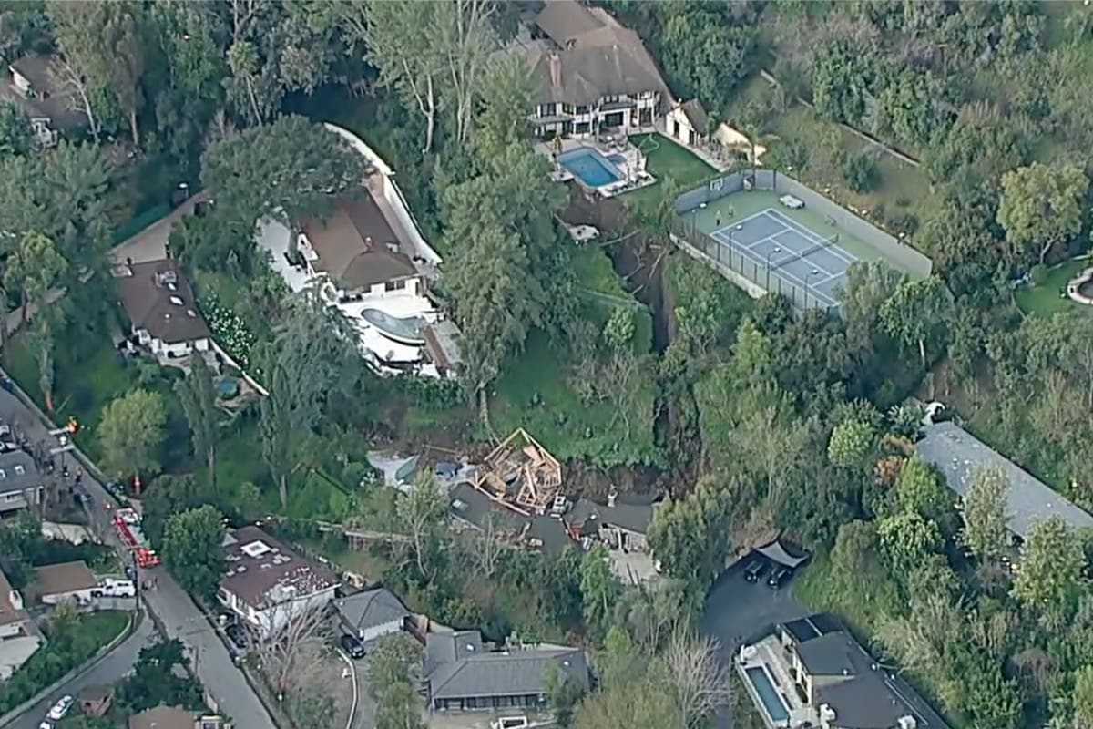 Landslide destroys Los Angeles home and threatens at least two others ...