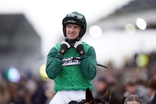 <p>Patrick Mullins won the Champion Bumper and brought up his father’s 100th winner at the Cheltenham Festival </p>