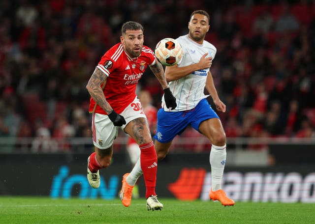 <p>Rangers welcome Benfica to Ibrox </p>