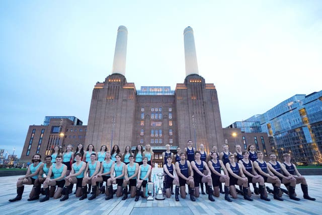 Crews for the 2024 Boat Race were announced at Battersea Power Station (Jonathan Brady/PA)