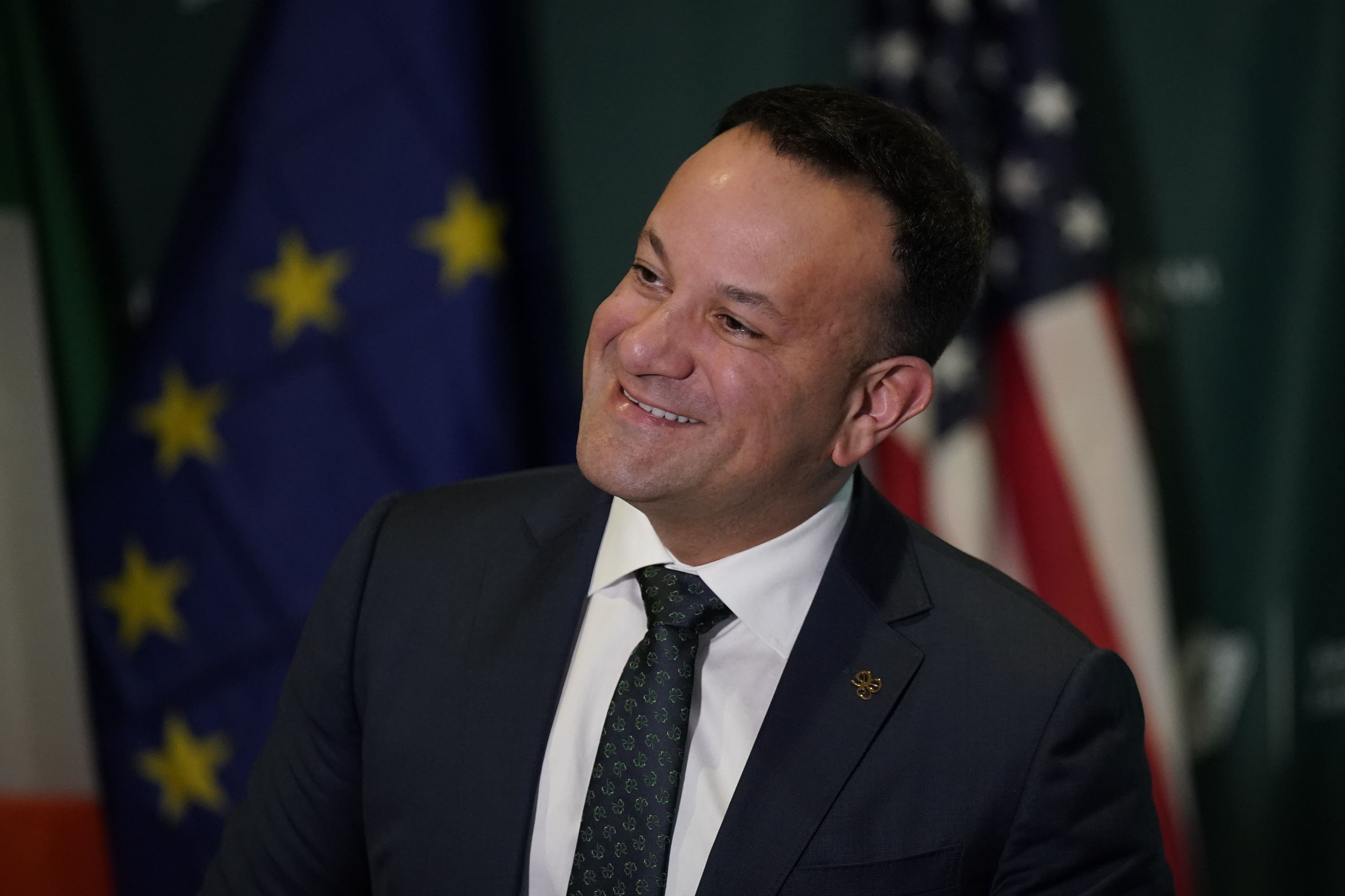 Taoiseach Leo Varadkar speaks to the media at the Dupont Circle Hotel, Washington, DC (Niall Carson/PA)