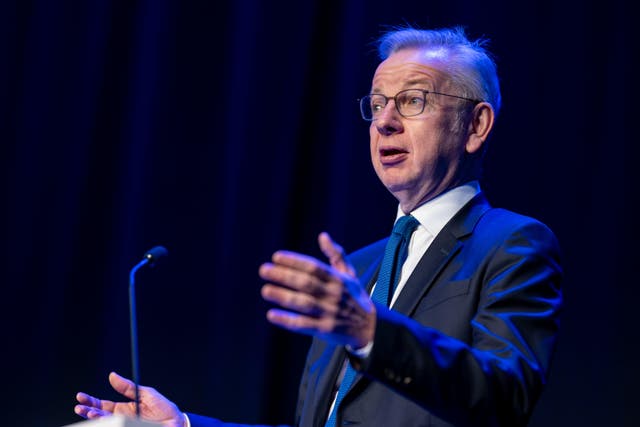 <p>Communities secretary Michael Gove said he is ‘exercising Christian forgiveness’ for the Tory donor accused of racism </p>