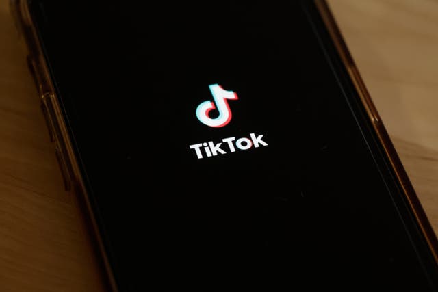 <p>In this photo illustration, the TikTok app is seen on a phone on March 13, 2024 in New York City. </p>