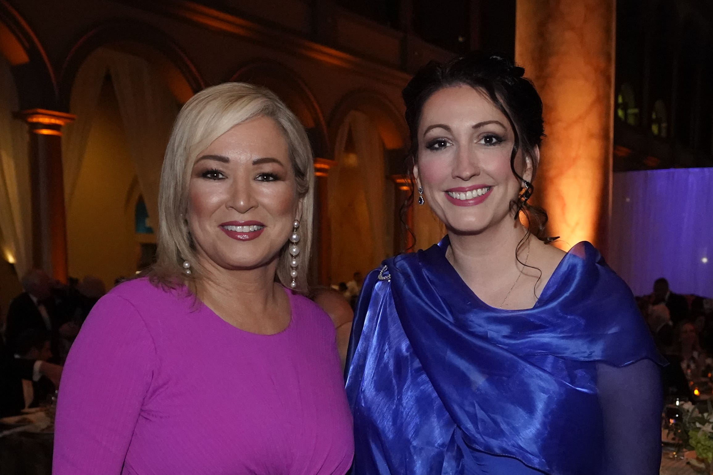 Northern Ireland First Minister Michelle O’Neill and deputy First Minister Emma Little-Pengelly (Niall Carson/PA)