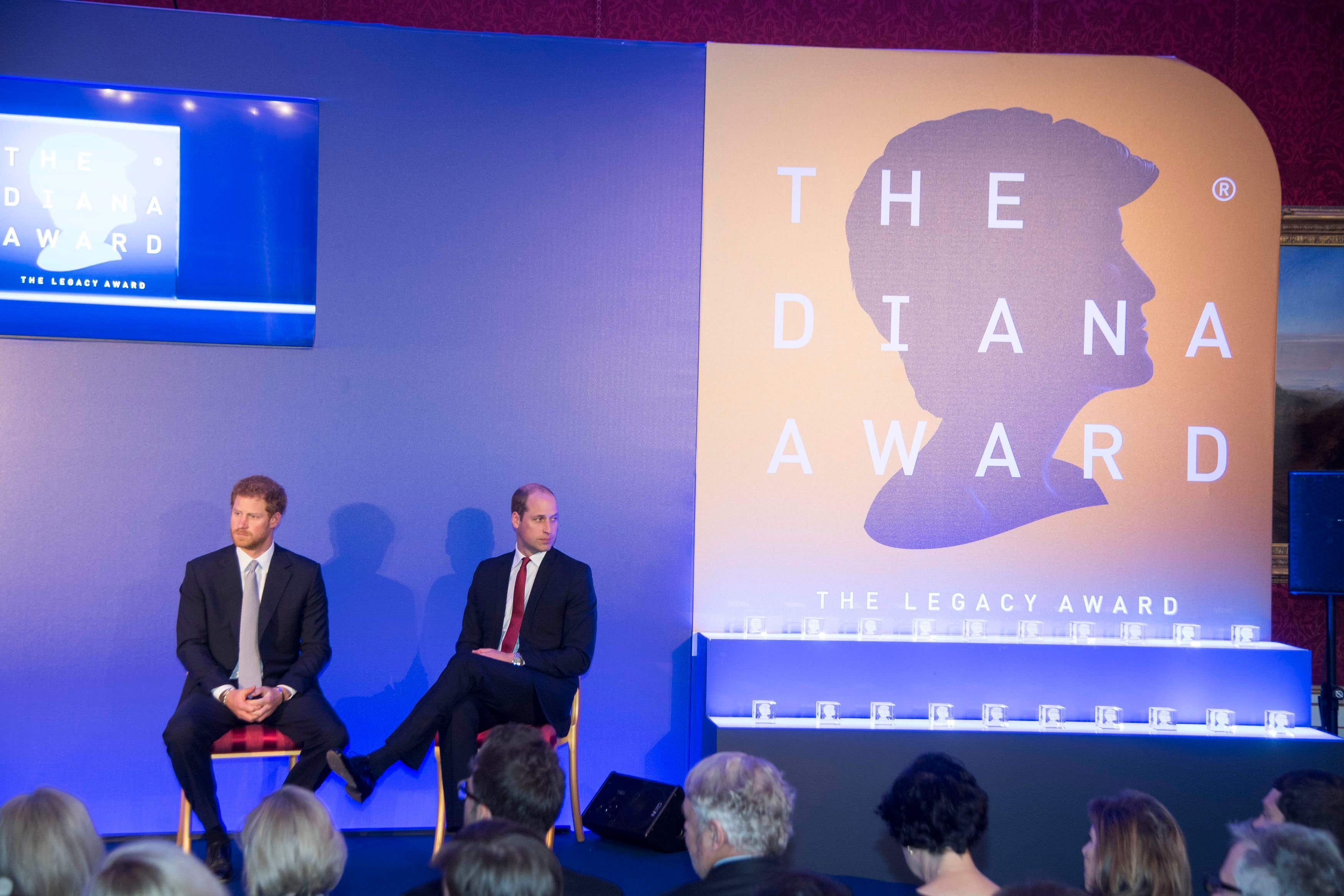 William and Harry have presented the awards together in previous years