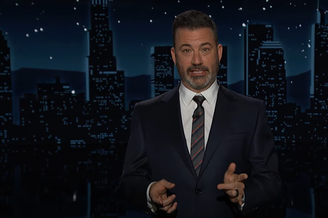 <p>Jimmy Kimmel poked fun at Aaron Rodgers after it emerged he is on the shortlist to become Robert F Kennedy Jr’s running mate </p>